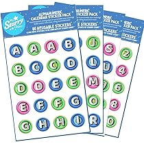 Amazon.com: My Starry Chart Stikcer Pack - Alphanumeric Calendar Sticker Pack, 80 Resuable Stickers : Office Products amazon-com-my-starry-chart-stikcer-pack-alphanumeric-calendar-sticker-pack-80-resuable-stickers-office-products
