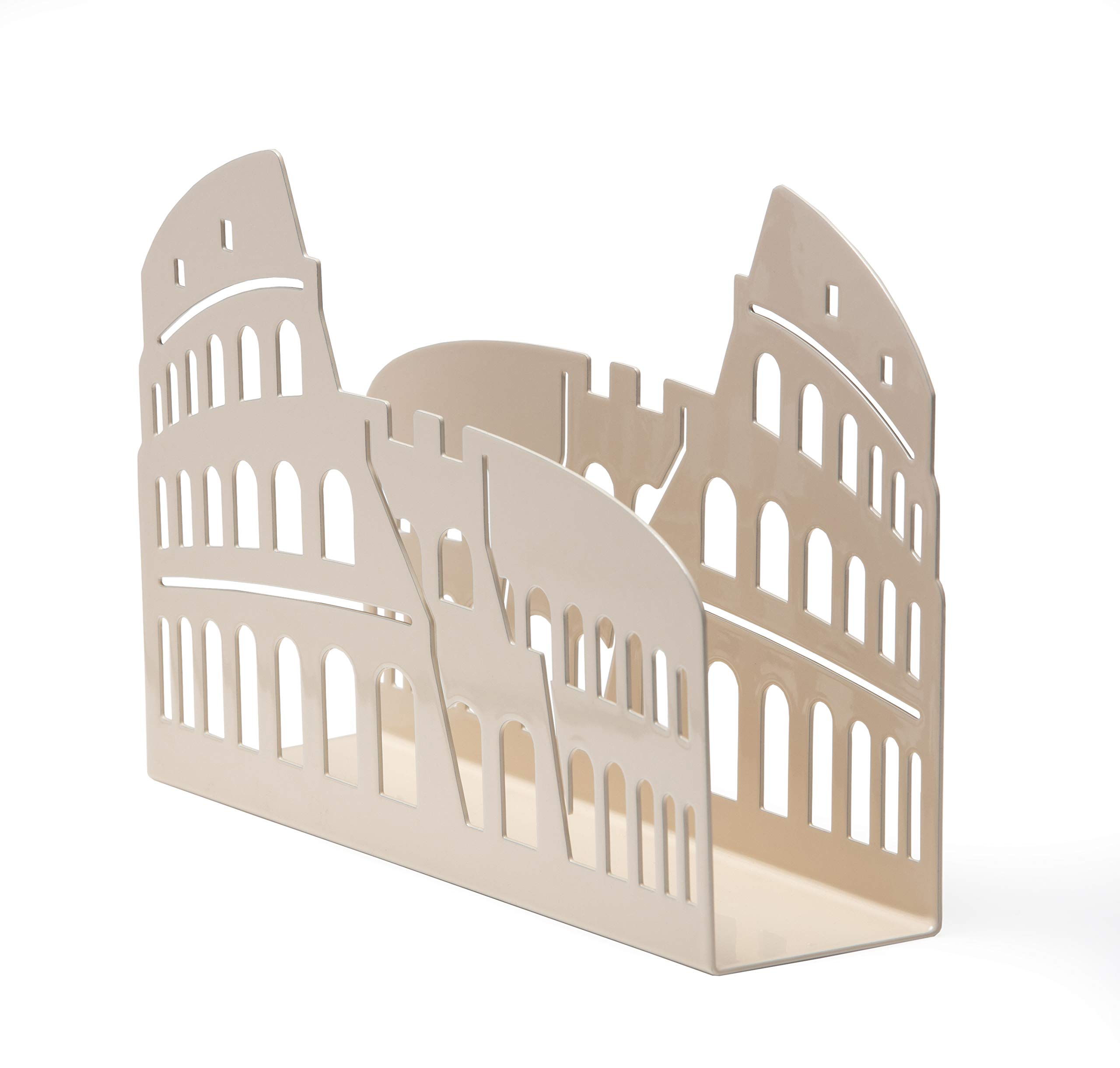 Mango Steam Tabletop Napkin/Tissue & Letter Holder for Home, Kitchen, Restaurants (Colosseum/Rome, Blush)