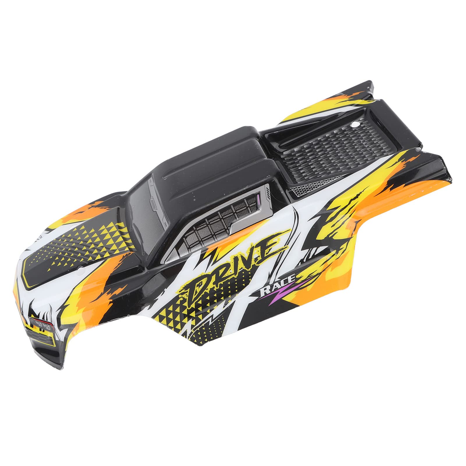 Dilwe RC Car Body Shell, 1/16 RC Car Body Shell SCY 16101PRO PVC Orange Assembly Accessory