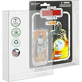 MALKO 6 Pack Thick Plastic Display Cases for Carded 3.75 Inch Figures