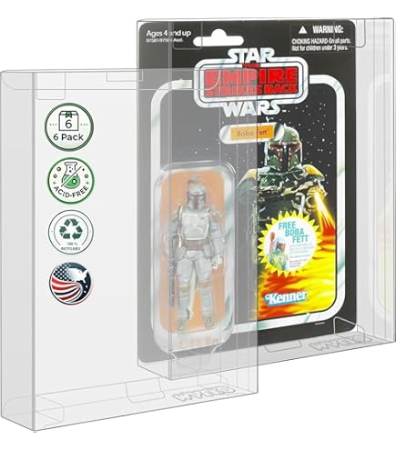 carded action figure display case Amazon.com: EVORETRO Action Figure Display Case Protector Compatible with  Star Wars, Marvel Legends, GI-Joe 3.75 in Carded Action Figures, Anti-UV  Thick Durable Clear Acrylic Box, Lasts for Years to Come