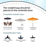 Straame Garden Parasol Base Weight Bag 40kg Sandfill 46x15x8cm view 8