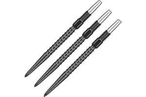 TARGET Darts Swiss Point Dart Points, Chrono (3 Pack Set of Tips) 26MM/30MM/35MM/40MM – Gold/Silver/Black | Change Dart Points, Swiss Storm Points, Professional Darts Accessories