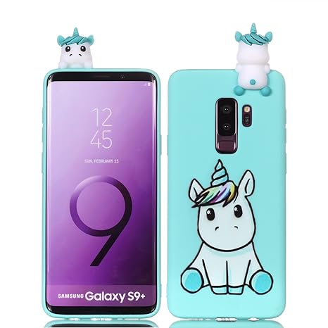 Sunrive Für Samsung Galaxy S9 Hülle Silikon, Handyhülle matt Schutzhülle Etui 3D Case Backcover für Samsung Galaxy S9(L Einho