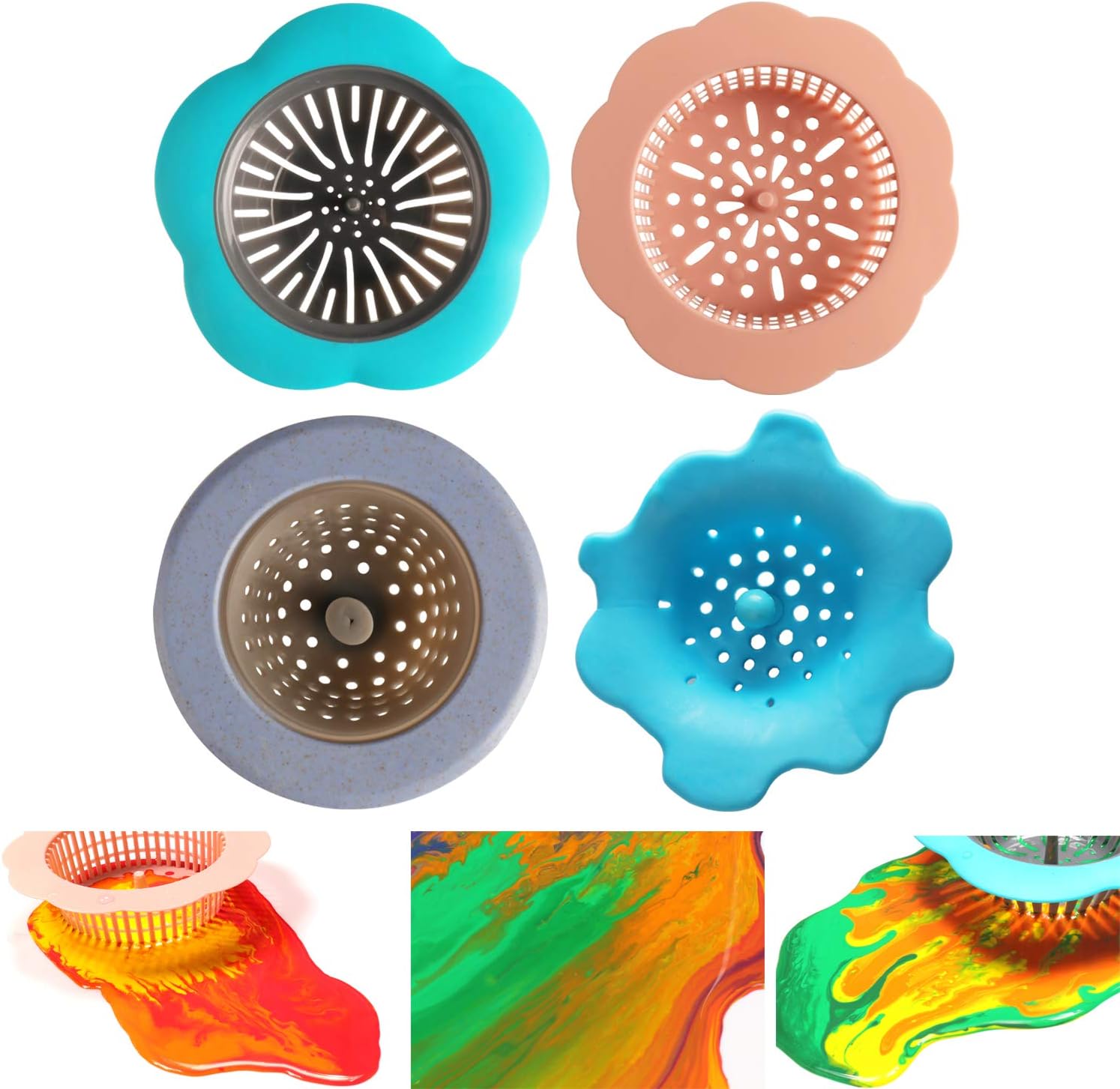 HaiMay Acrylic Pouring Strainer 4 Pack Supplies Pouring