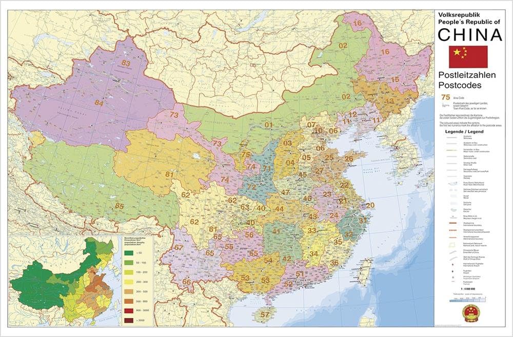 Stiefel Eurocart Postleitzahlenkarte China Postleitzahlen Engl 137 X Cm Als Poster Amazon De Kuche Haushalt