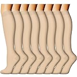 ACTINPUT 8 Pairs Compression Socks Women & Men