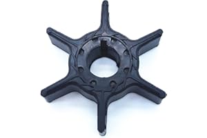 MOTOCEO Water Pump Impeller For Yamaha Outboard Replaces Sierra 18-3040 63V-44352-00-00 63V-44352-01-00 8HP 9HP 15HP 20HP 1996-2020 2/4 Stroke 2 Cylinders