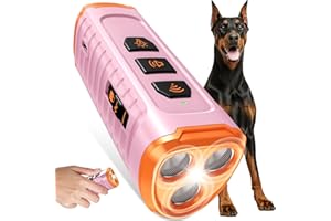 CBERSMG Dog Bark Deterrent Device, Anti Barking Device for Dogs 3X Ultrasonic to Stop Barking Neighbors Dog| 50ft Range, 5 Adjustable Modes, Flashlight & Beep | Safe & Effective for Small, Medium & Large Dogs