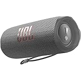 JBL Flip 6 - Portable Bluetooth Speaker, powerful sound and deep bass, IPX7 waterproof, 12 hours of playtime, JBL PartyBoost for multiple speaker pairing for home, outdoor and travel (Grey)