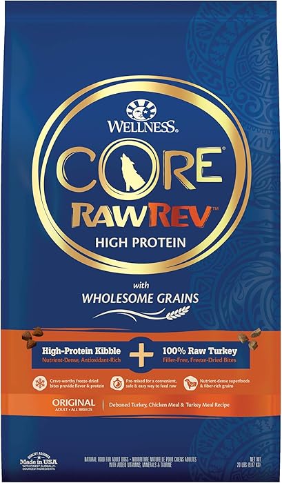 Wellness Core Rawrev Natural Dry Dog Food Original Turkey & Chicken