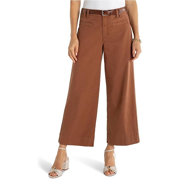 Liverpool Los Angeles Petite Kelsey Wide Leg Trouser in Soft Touch