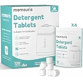 Mamouris 150 Count Bottle Washer Detergent Tablets for All Bottle Washers | 5x Natural Enzyme formula- Removes Milk Residue, Grease and Odor from Bottles &amp; Pump Parts, for Momcozy Baby Brezza GROWNSY