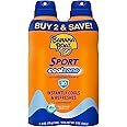 Banana Boat Sport Cool Zone SPF 30 Sunscreen Spray Twin Pack | Spray Sunscreen SPF 30, Sunblock, Oxybenzone-Free, 6oz each