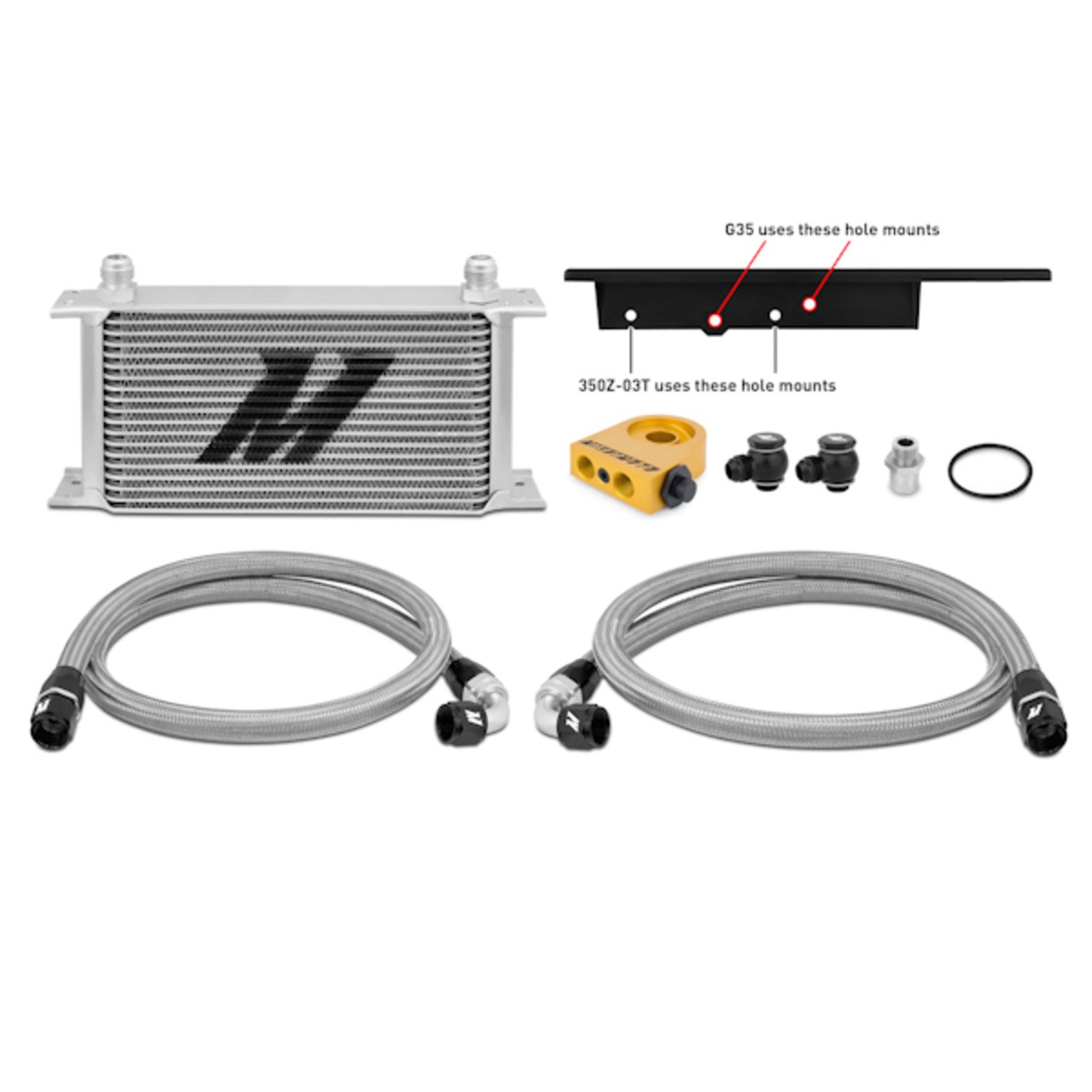 Amazon.com: Mishimoto 03-09 Nissan 350Z / 03-07 Infiniti G35 Coupe Oil  Cooler Kit: Automotive