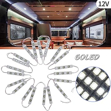 Amazon Com Leds Van Interior Light Kits Ourbest 12v Led White