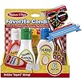 Melissa & Doug Favorite Condiments: Play Food Set Bundle with 1 Theme Compatible M&D Scratch Fun Mini-Pad (04317)