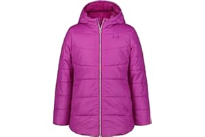 Under Armour girls Quilted Puffer Jacket, Front Pockets & Hooded Back, Mid-weight & Water Repellent