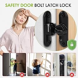 Qkenvo Flip Door Latch Gate Latches 90/180 Degree