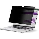 StarTech 13.3in 16:10 Laptop Privacy Screen, Flip-Up, +/-30 Deg. View | Anti-Glare Blue Light Filter, Laptop Security Shield, Touch-Enabled Privacy Filter