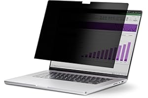 StarTech.com 13-inch MacBook Air M2/M3 Laptop Privacy Screen, Removable and Reversible Anti-Glare Blue Light Filter, Magnetic
