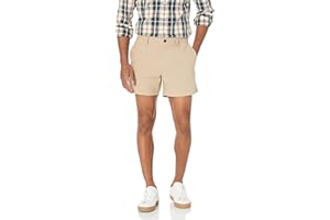 Amazon Essentials Men's Slim-Fit 5" Lightweight Comfort Stretch Oxford Shorts