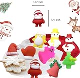 POPOYU 30pc Christmas Mochi Squishy Toys Mini Kawaii Stress Squeeze Fidget Xmas view 2