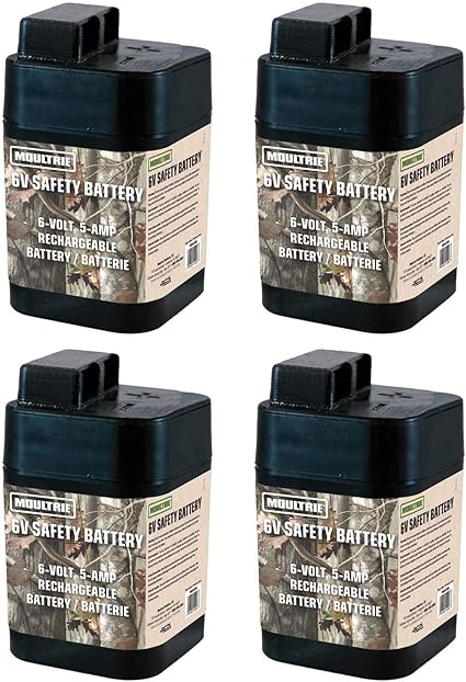 Amazon Com 4 Moultrie 6 Volt Rechargeable Safety Batteries For