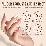 TOMICCA Gel Nail Polish Base Coat Top Coat Set 2x8ml No Wipe UV/LED view 7