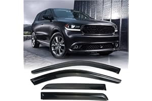 AOKAILI Smoke Sun/Rain Guard Shade Window Deflector Window Visor for 2011-2020 Dodge Durango 4-Door