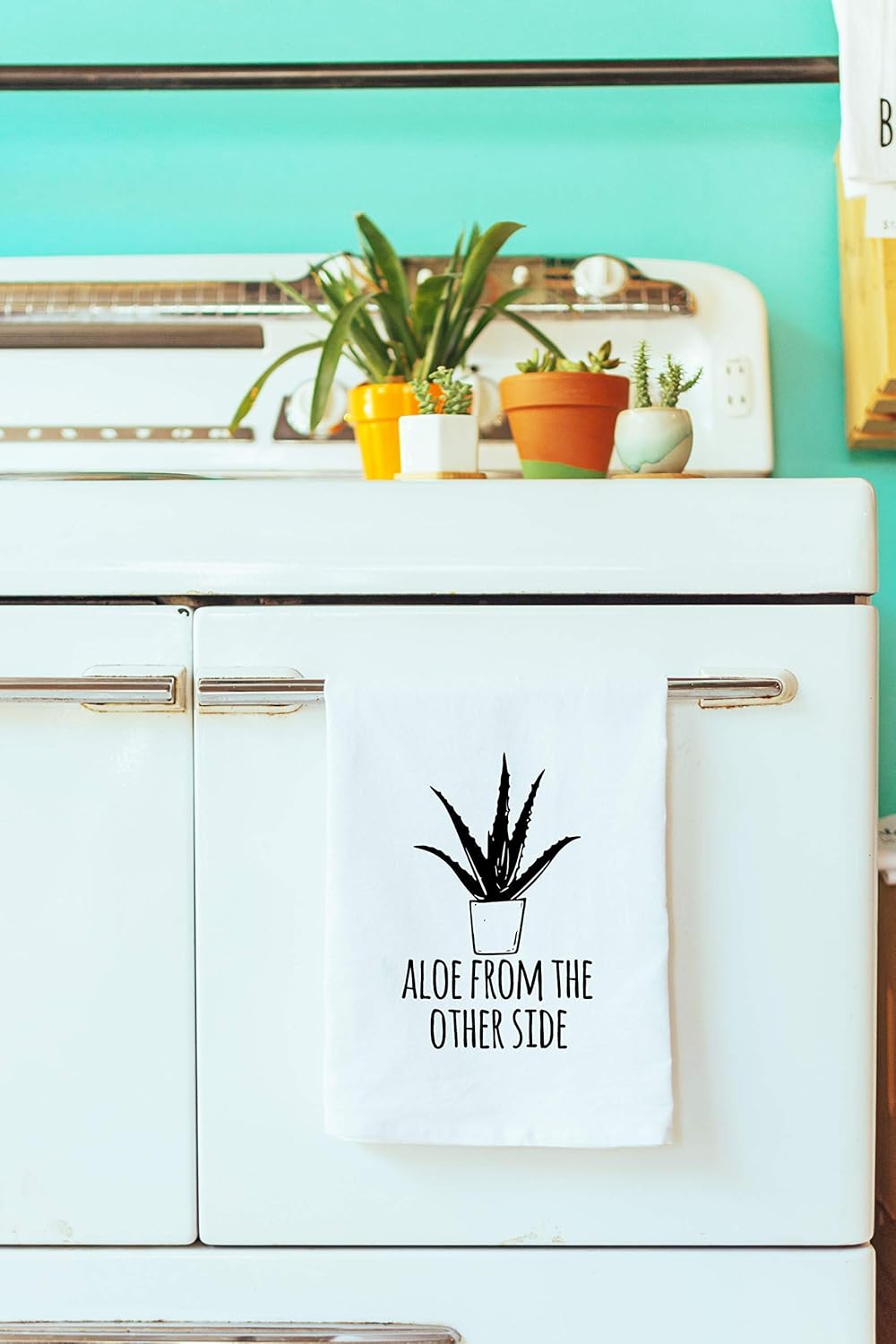 Aloe From The Other Side Funny Kitchen Cloth Funny Dish Towel Home Kitchen Cleaning Supplies Guardebem Com
