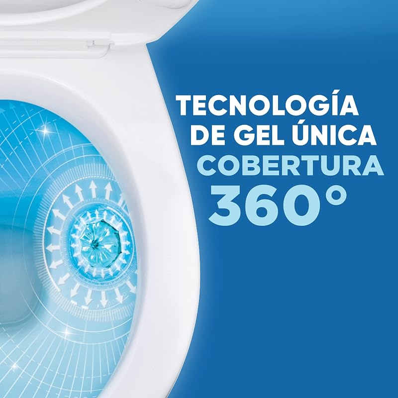 WC ativo discos marinhos, limpa, refresca e perfuma a sanita, eficiência 360°, embalagem 6 recargas = 36 discos