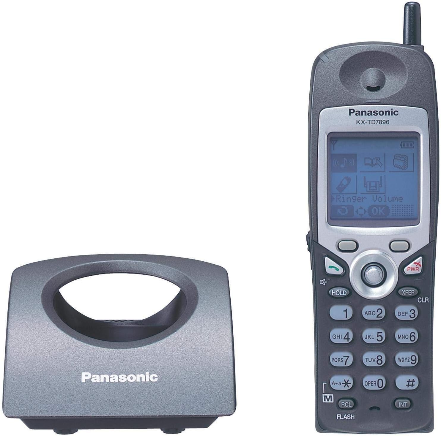 Amazon Com Panasonic Kx Td7896 Cordless Telephone Black Renewed