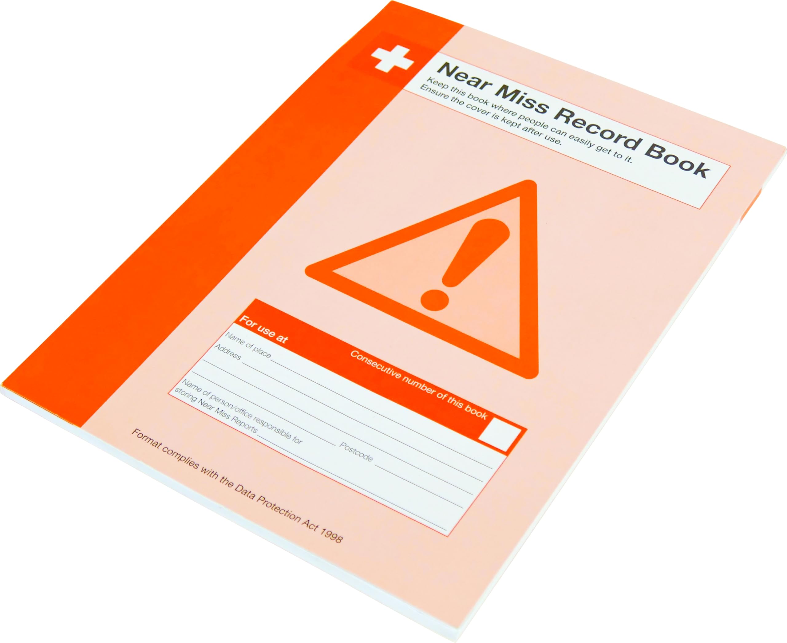 Safety First Aid Group Near Miss Record Book, A4