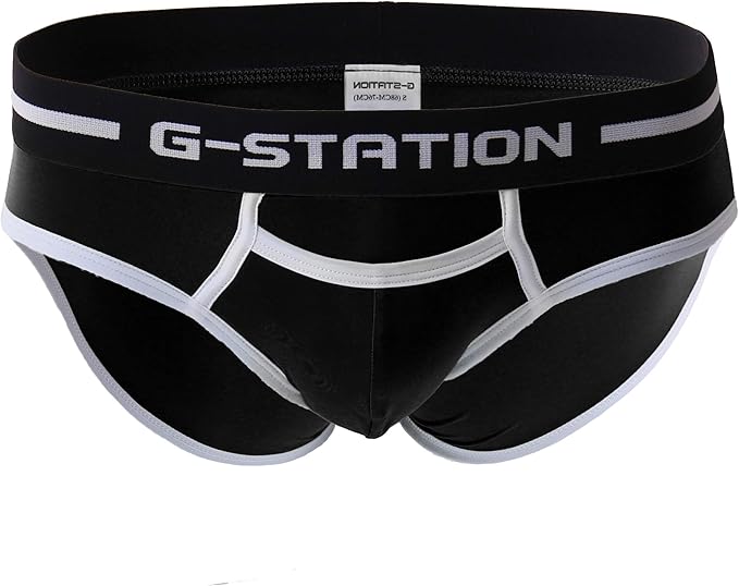 Amazon L ブラック ジーステーション G Station メンズ下着 ビキニブリーフ メンズインナー パンツ 男性下着 ローライズ セクシー ブリーフ 通販