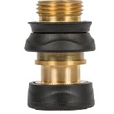 Quick Connect Set | Durable Brass Build, Rubber Grips, 1 Male and 1 Female Connector