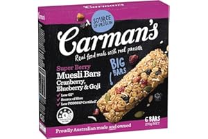 CARMAN'S KITCHEN Carman's (Kamanzu) super berry muesli bars 45gX6 pieces
