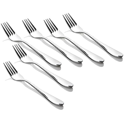 King International Stainless Steel Cutlery Small Fork Set of 6