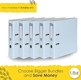 Office Centre 5 Light Blue A4 Lever Arch Files 75mm Spine Metal Edge view 5