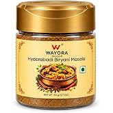 Wayora Naturals Hyderabadi Biryani Masala Seasoning, Chicken and Veg 1.76oz | Ready to use spice mix, 16 whole spices ground fresh, for mutton, prawn, egg, pulao, rice. Halal, no fillers or colors