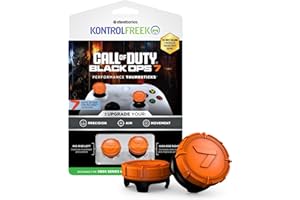 KontrolFreek Call of Duty: Black Ops 7 Performance Thumbsticks | for Xbox One & Xbox Series X Controller | Orange and Black