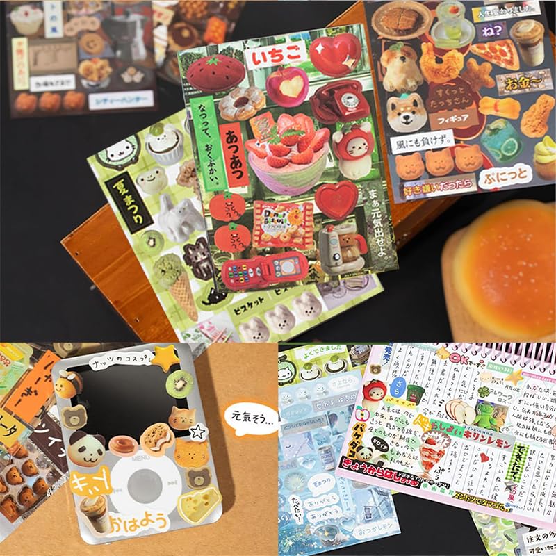 Japanese Manga Style Sticker Book, Romantic Memory Series - 45 Pieces of Ancient Comic Style Material Handbook, for Diary Scrapbooking Notebooks-Japanese Stickers