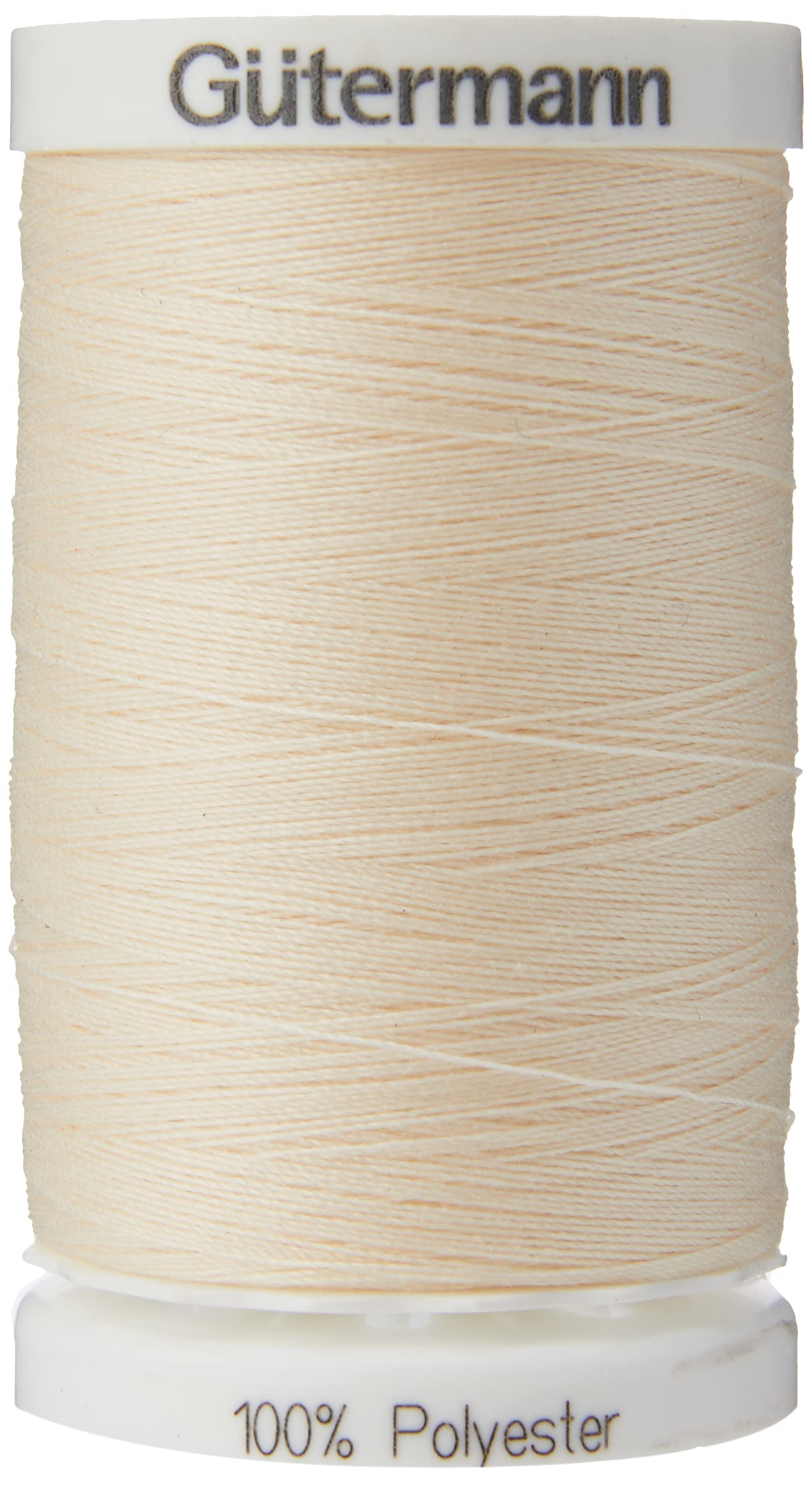 Gutermann Sew All Polyester Thread, 500Mtr, Cream (0414)