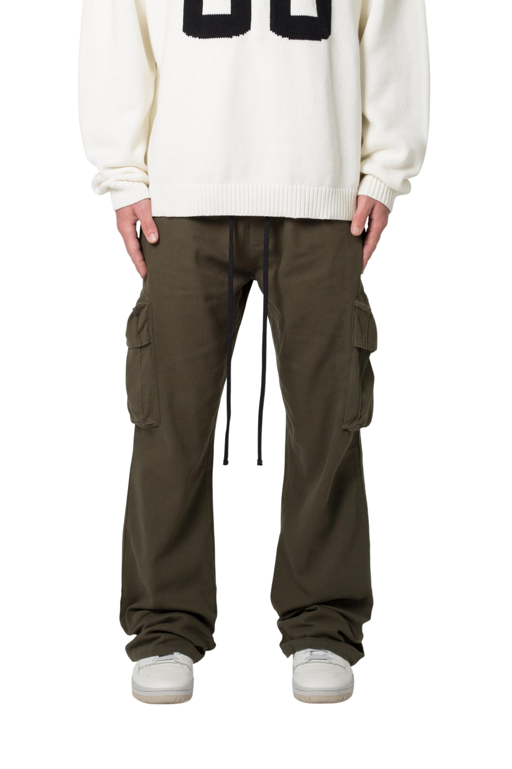 mnml Men’s Ultra Baggy Vintage Cargo Pant, Green