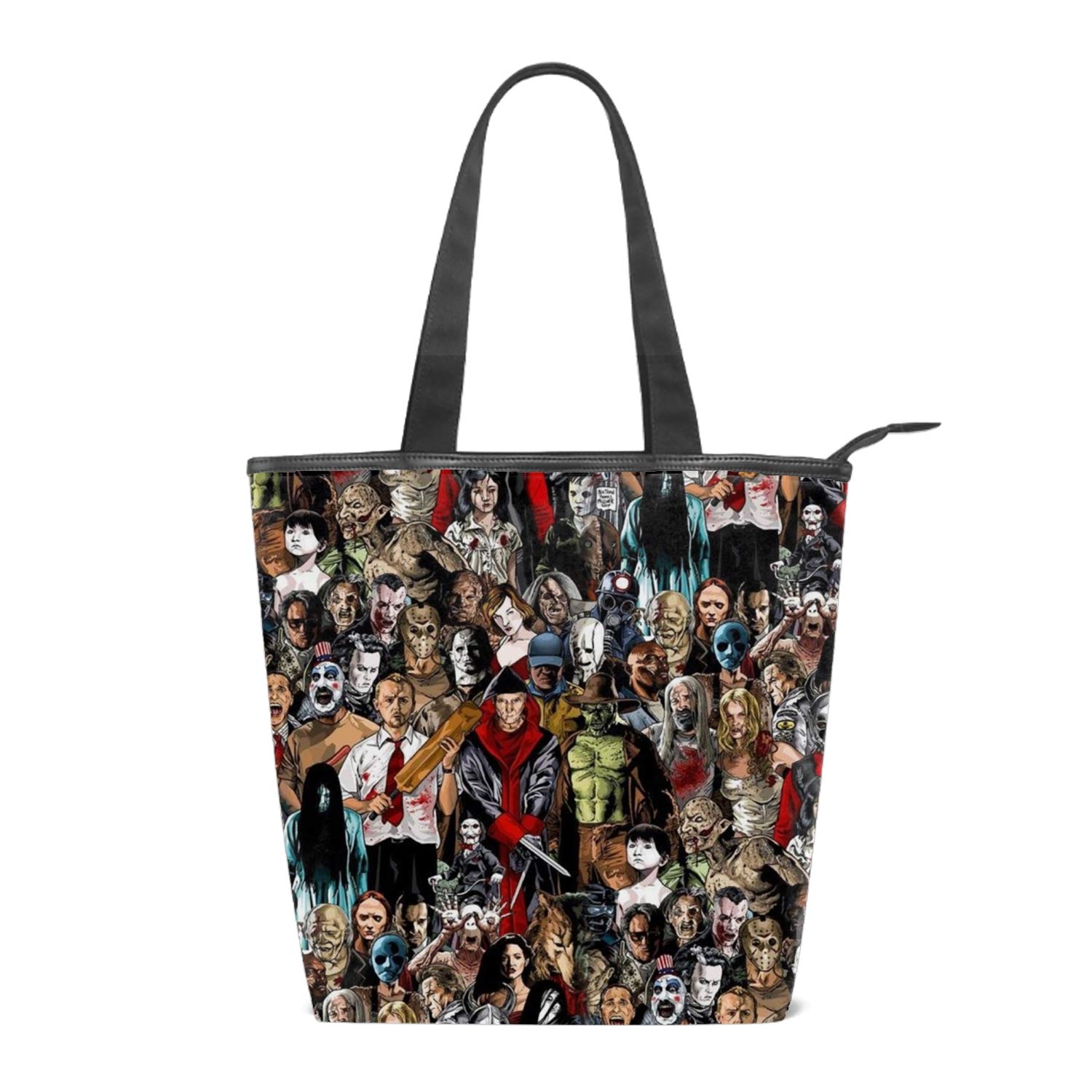 Buy Canvas Bag, Horror Movie Villains Pattern?Women Simple Casual Tote