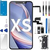 BESJMYT for iPhone Xs Screen Replacement with Ear Speaker 5.8" LCD | 3D Touch LCD Display Digitizer Proximity Sensor Full Assembly Fix Front Glass Protector Repair Tool A1920 A2097 A2098 A2100