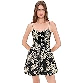 alice + olivia Women's Daniela Bow Structured Pleated Mini Dress