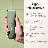 Meridian The Trimmer Original Body Hair Trimmer Men Waterproof Rechargeable Sage view 8