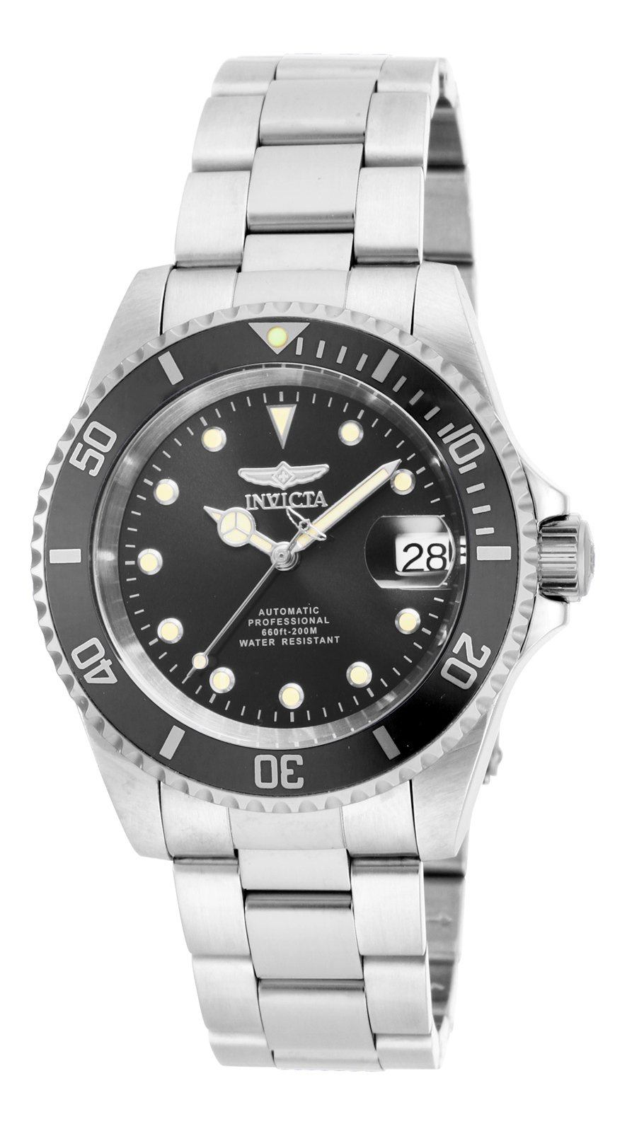 Invicta Pro Diver 17044 Men's Watch - Waterproof - Analogue - Automatic Movement - stainless steel with black dial - 40mm — image 1