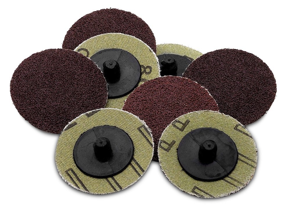 50 Pieces 2 inch 24 Grit Roll Lock Sanding/Grinding Discs For Use